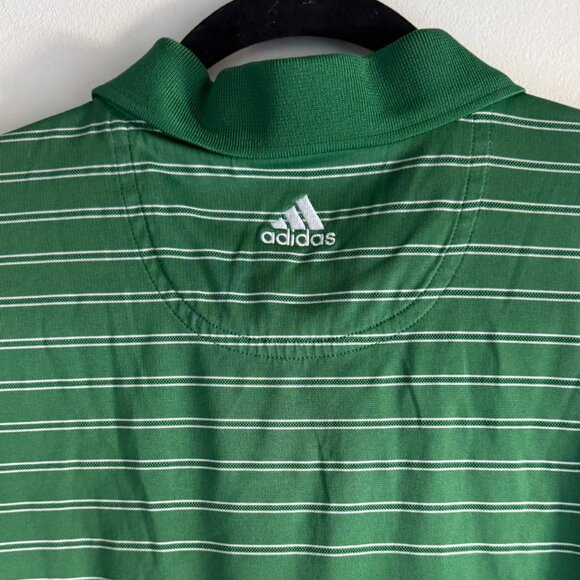 Adidas Golf • Chattanooga Golf Club Green & White Striped Climacool Polo Size L - Picture 5 of 9